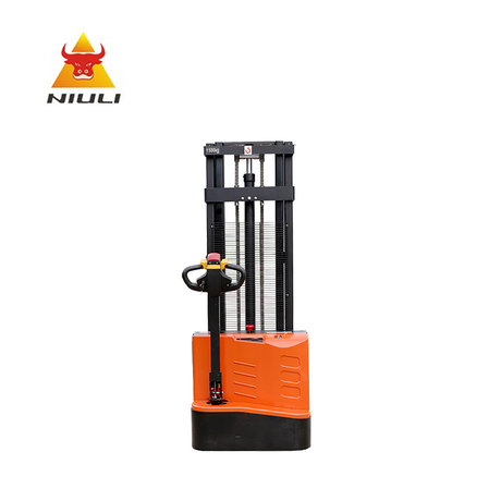 Apilador de carretilla elevadora eléctrica NIULI Capacidad 1500kg /2000kg Apilador eléctrico completo motorizado para almacén