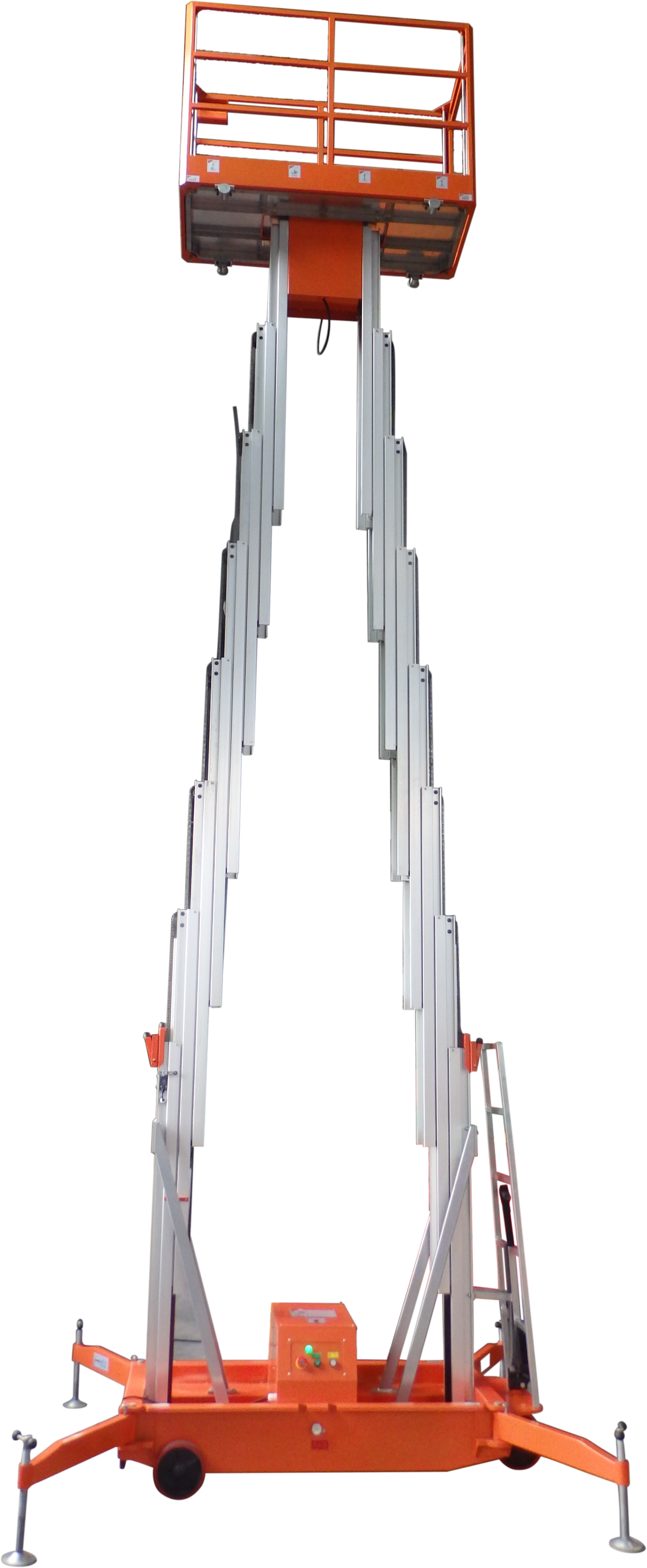 Niuli 6 M 10 M 12M Equipo de elevación aérea telescópica Escalera eléctrica