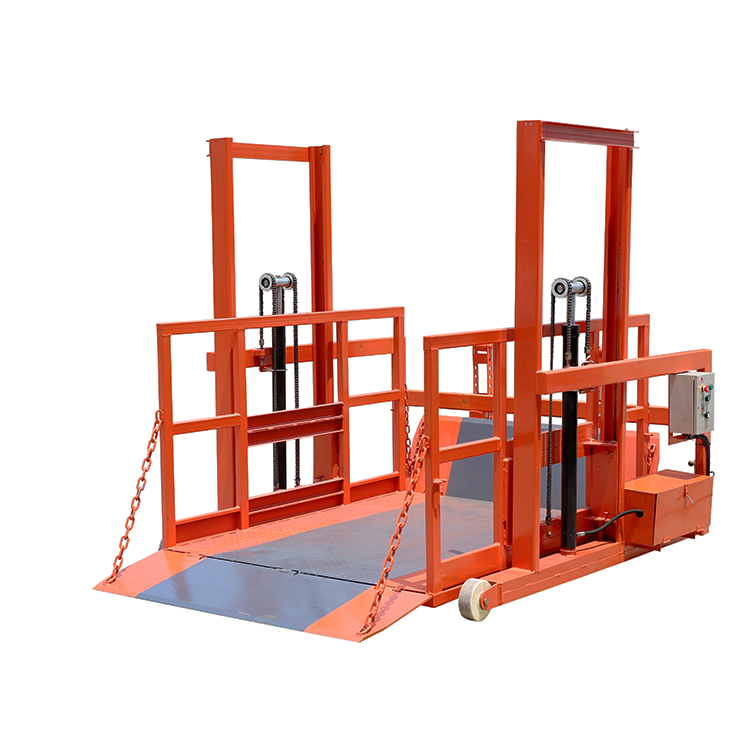 Equipo de manipulación de materiales NIULI, carretilla elevadora de contenedores de fábrica, apilador de palés, uso de rampa de carga hidráulica eléctrica