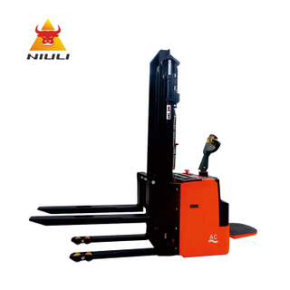 NIULI 2ton Stand Drive Hidráulico Apilador de palets eléctrico completo Carretilla elevadora eléctrica
