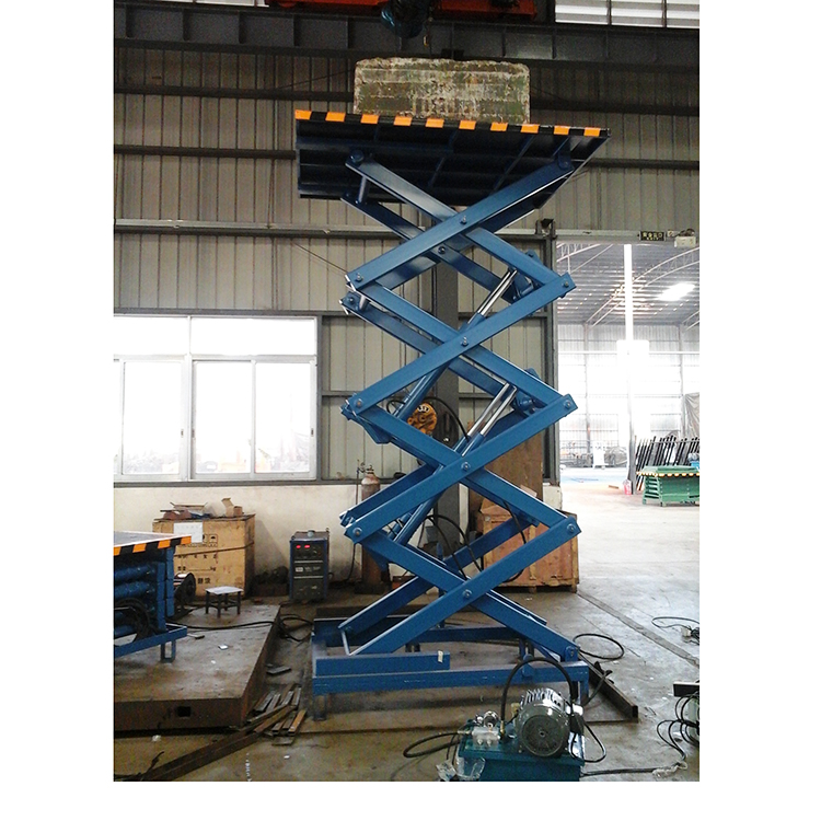 Elevador de carga de plataforma industrial estacionaria para hombre, elevador hidráulico de papelería