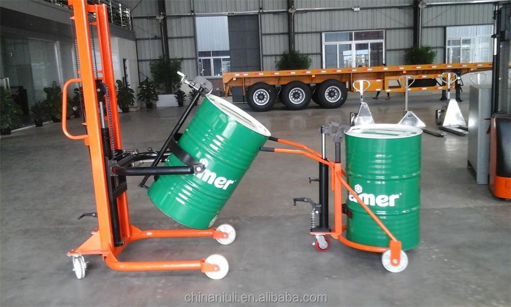 Camión de tambor hidráulico manual de apilador de tambor de aceite de 300 kg