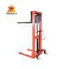 NIULI 1t Hand Manual Stacker Maletero Carretilla Elevadora 2m Lifting Height Fork Lift 2ton Stacker Manual Stacker