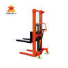 NIULI Hand Manual Pallet Operated Stacker Hidráulico 1.6m Lifting Pallet Stacker Carretilla elevadora